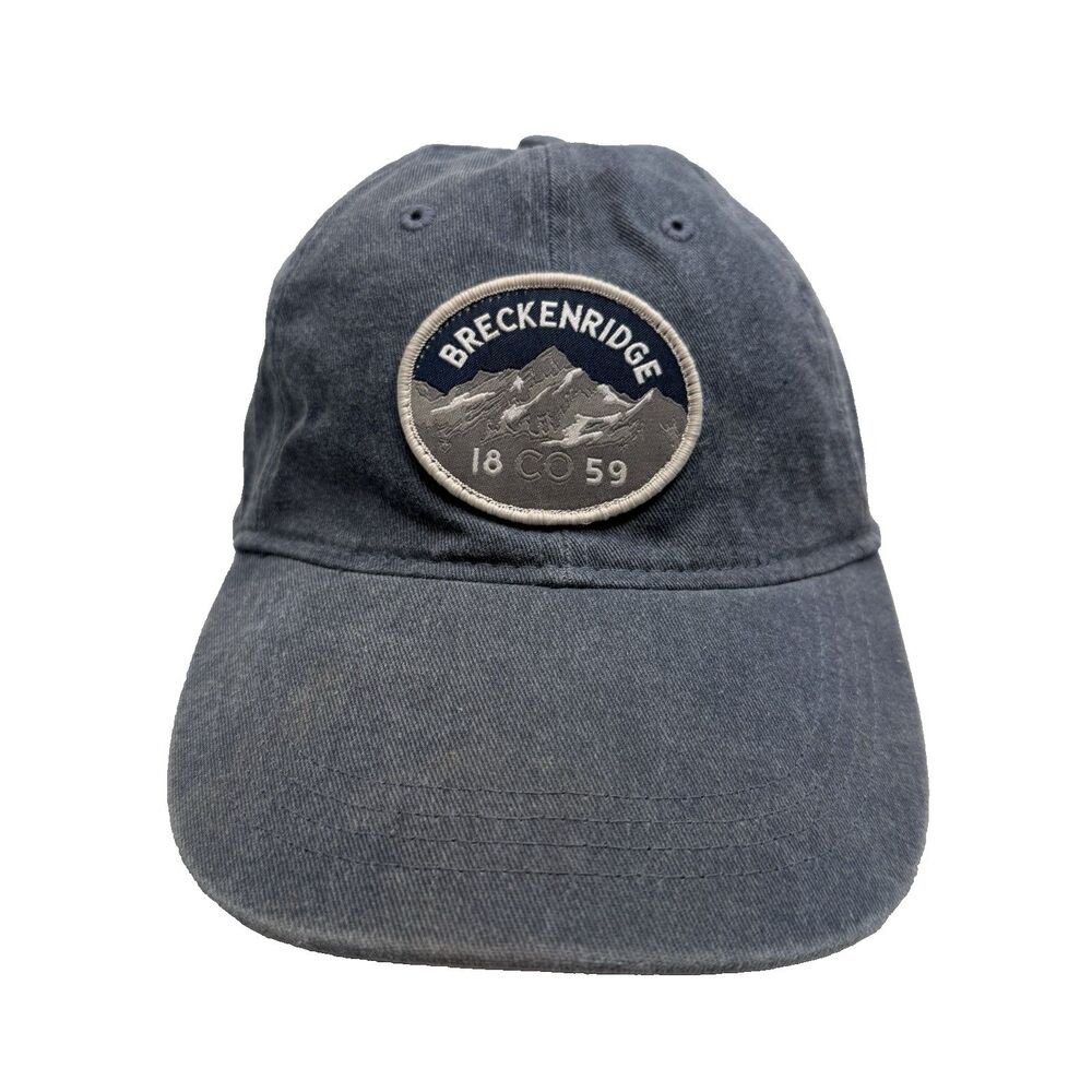 Breckenridge Colorado Ouray 51005 Denim Baseball Cap Hat Ski Snowboard GUC